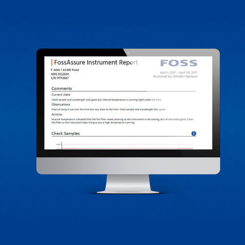 机器状态监控系统 - FossAssure™ - FOSS - 用于流程控制 / 食品工业 / 实时
