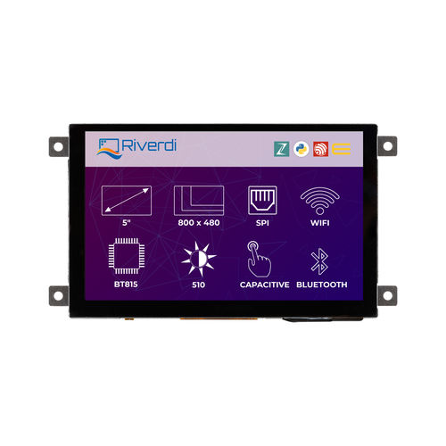 液晶显示模块 - RiTFT-50-IOT-CAP - Riverdi - 800 x 480 / 工业 / 可编程