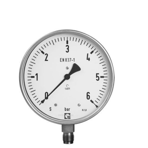 表盘压力计 - R 400 - Schmierer GmbH - 螺纹 / 不锈钢 / 波登管