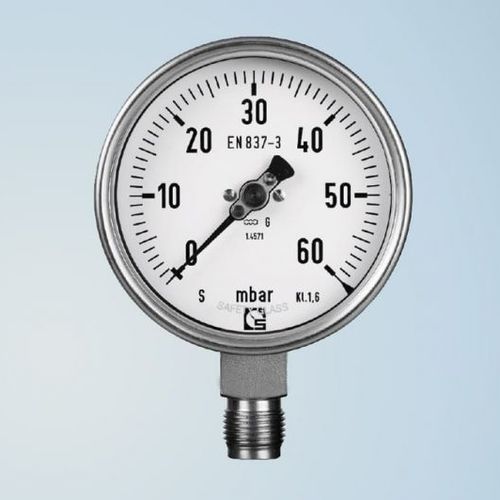 表盘压力计 - KU 100 - Schmierer GmbH - 螺纹 / G 1/2 / 用于光学快门