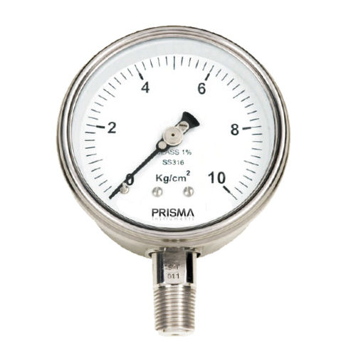 表盘压力计 - SMBSPG - Prisma Instruments - 螺纹 / 不锈钢 / 波登管