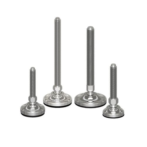 机器脚座 - 104 series - Martin Levelling Components - 不锈钢 / 水平 / 螺纹