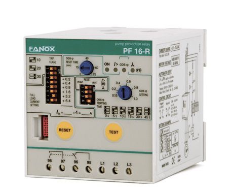 超载保护继电器 - PF-16R - FANOX ELECTRONIC - 相位顺序 / 断相 / 相位不平衡