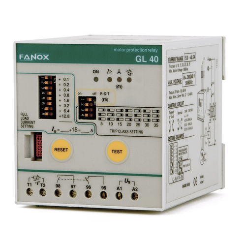 超载保护继电器 - GL Series - FANOX ELECTRONIC - 断相 / 相位不平衡 / 用于电动机