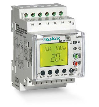 接地漏电控制继电器 - ELR-3B - FANOX ELECTRONIC - 交流 / 直流 / DIN导轨