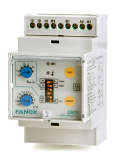 接地漏电保护继电器 - DM30 - FANOX ELECTRONIC - DIN导轨 / 可调节 / 模块化