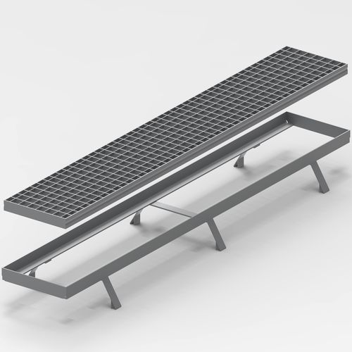 排水格栅板 - NAGÉV RÁCS Kft. / NAGÉV GRATINGS LTD. - 钢 / 压制 / 强载荷