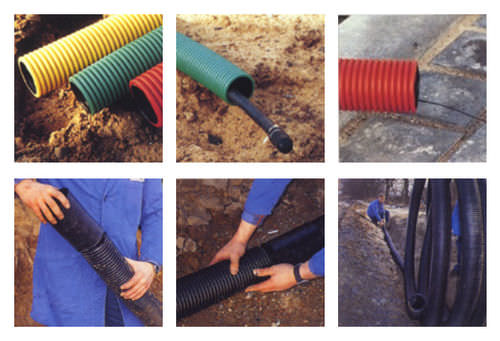 防护套管 - EUCAPROTECT - Eupen Plastic Pipe Division - 环状 / 用于线缆 / HDPE