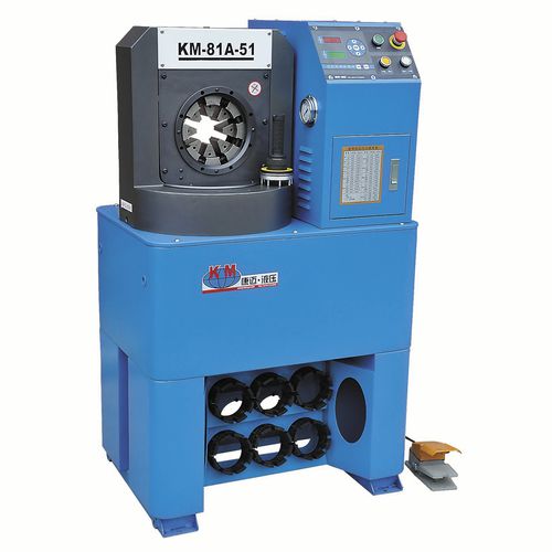 软管扣压机 - KM-81A-51 - Handanshi Kangmai Hydraulic Equipment Co. Ltd. - 液压管用 / 全自动 / 液压