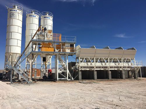 固定混凝土搅拌站 - C60  - MEKA Crushing Screening and Concrete Batching Technologies - 紧凑型