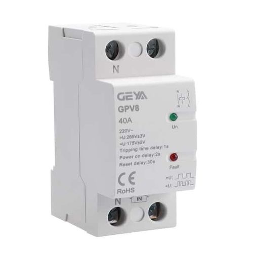 欠压保护继电器 - GPV8 - Zhejiang Geya Electrical Co., Ltd - 超载 / DIN导轨