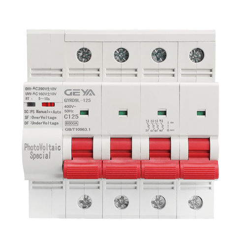光伏应用重合器 - GYRD9L-125 series  - Zhejiang Geya Electrical Co., Ltd - 磁性-热 / 防短路 / 防欠压