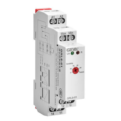 水平控制继电器 - GRL8 - Zhejiang Geya Electrical Co., Ltd - 1NO/NF / AC/DC / DIN导轨