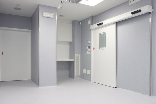 滑动式门 - PSE-L - Ponzi - 釉面 / 室内 / 用于医院