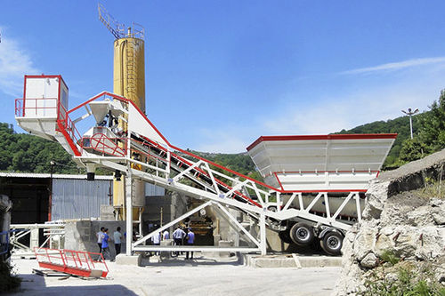 移动式混凝土搅拌站 - YHZS60 - Henan YCZG Machinery Manufacture Co.Ltd - 紧凑型 / 自动 / 卧式