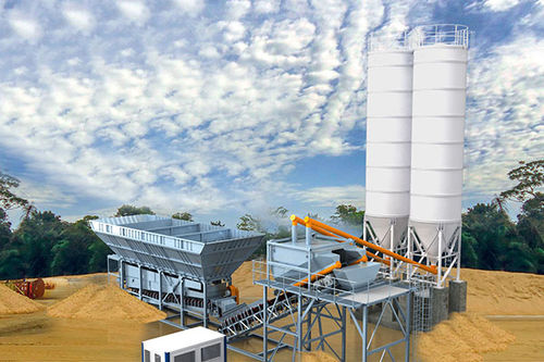 移动式混凝土搅拌站 - YHZS90 - Henan YCZG Machinery Manufacture Co.Ltd - 自动 / 卧式 / 双轴