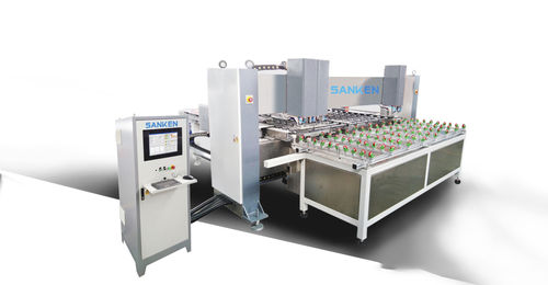 CNC数控钻孔机 - SKD-CNC series - SANKEN glass machine - 卧式 / 用于玻璃 / 高精度
