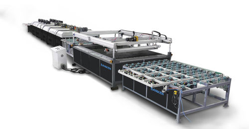 自动丝印机 - SKPL series - SANKEN glass machine - 彩色 / 用于玻璃工业