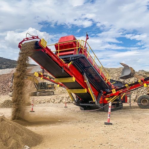 干式筛选筛选机 - BPE102 - Boratas Machinery - 加工 / 用于建筑工地 / 用于矿场