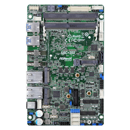 ATXSBC - SBC-350 - ASRock Industrial - 3.5" / Intel® Core™ i7-8665UE / 第八代Generation Intel® Core™