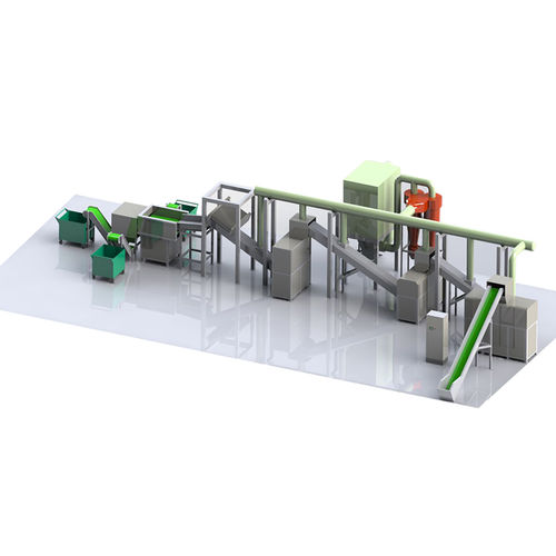 塑料回收生产线 - SPT001 - Zhejiang SUPU Technology Co.,Ltd - 打印机墨 / 金属分离 / 用于工艺生产线