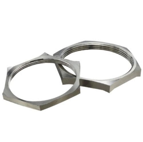 六角形保险螺母 - HX-LN-EMC  series - YUEQING HONGXIANG CONNECTOR  MANUFACTRER CO., LTD - 镀镍黄铜 / 螺纹