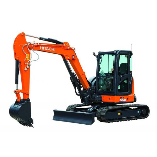 小型挖掘机 - ZX55U-6 - Hitachi Construction Machinery Europe - 履带式 / 用于建筑工地 / 短尾摆