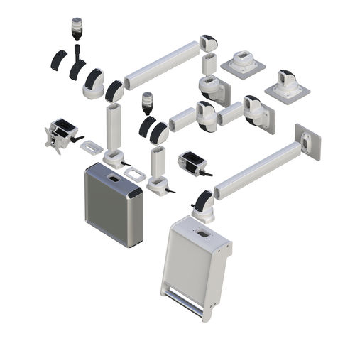 操控箱支撑臂系统 - TK045 - TEKNOKOL Support Arm and Enclosure systems - 铝制 / 设备用 / 平面显示器