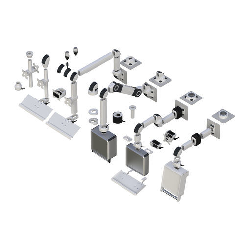 操控箱支撑臂系统 - TK060 - TEKNOKOL Support Arm and Enclosure systems - 铝制 / 设备用 / 平面显示器