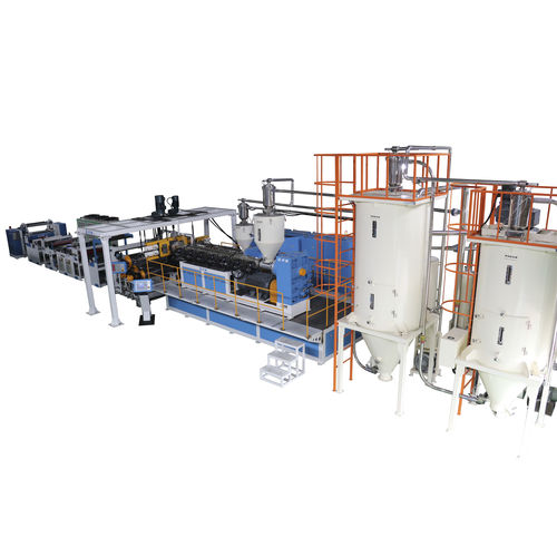 多层管道挤出生产线 - GW120-GF1200 - GPM Machinery (Shanghai) - 片材 / 热熔塑料 / 用于PET