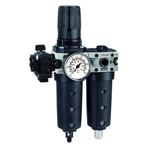 过滤器调节润滑器 / 压缩空气式 - P3XAA series  - Parker Pneumatic Division Europe - 气体 / 用于阀门 / 工业