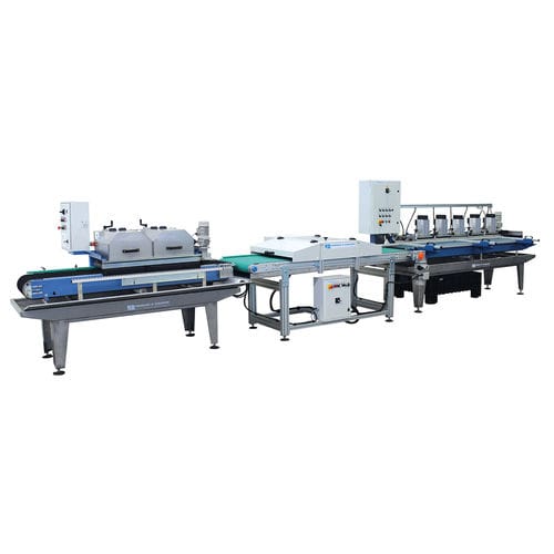 旋转刀切割流水线 - COMPACTLINE 2 - Ferrari & Cigarini srl - 用于大理石 / 用于陶瓷 / 砖
