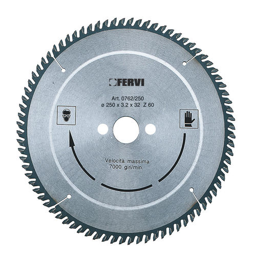 圆锯片 - 0762/190 - FERVI - 碳化物 / 用于铝 / 塑料