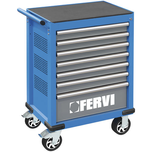 工具用柜 - C960/AM01 - FERVI - 车间 / 脚轮 / 7 屉式