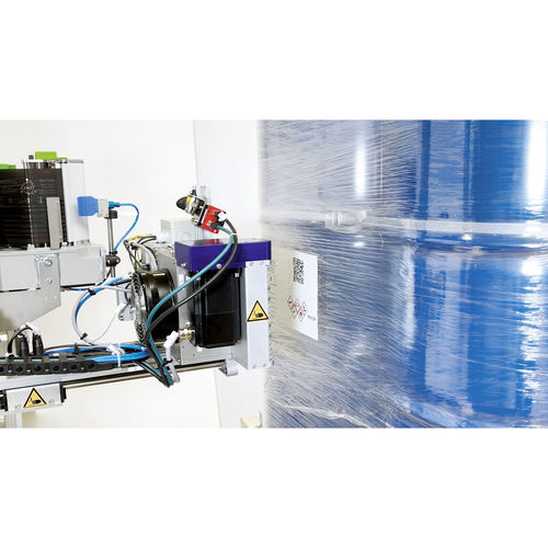 全自动打标机 - IBLM - b+b Automations- und Steuerungstechnik GmbH - 货盘 / 油桶 / IBC集装桶