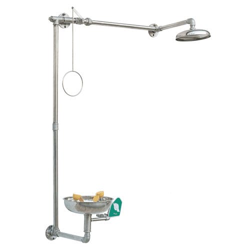壁挂工业淋浴器 - SS-H150 - Fortune Protection Safety Ltd. - 带洗眼器 / 室内 / 户外