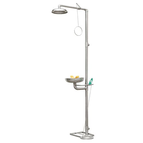 带洗眼器工业淋浴器 - SS-S100 - Fortune Protection Safety Ltd. - 落地 / 用于危险区域