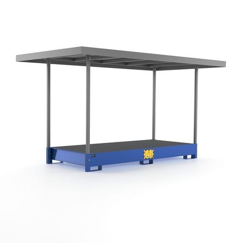 油桶盛漏池 - VAT800R - Ricomi srl - 8 桶 / 电镀钢
