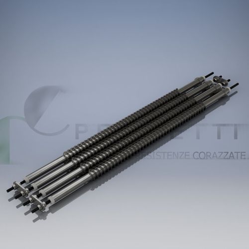 管状加热组件 - CRC PROGETTI SRL - 翼型 / 不锈钢 / 钢