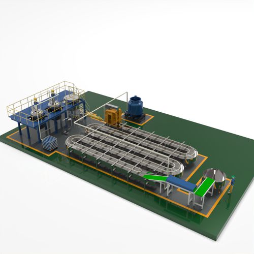 垫子生产线 - HOT MELT PSA PILLOW-SHAPED PRODUCTION LINE - foshan jct machinery ltd - 自动 / PLC控制 / 带混合器