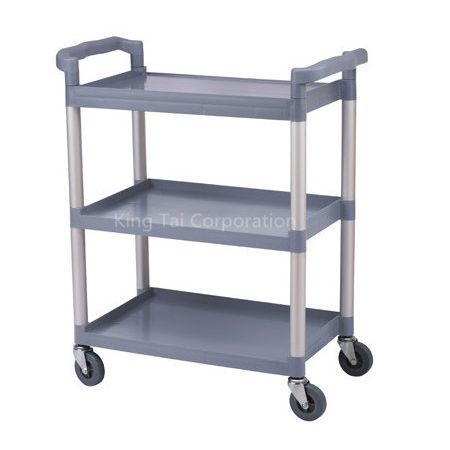 备餐桌推车 - KT-032A - Qingdao King Tai Plastic Industry Co.,Ltd - 聚丙烯 / 3节 / 多功能