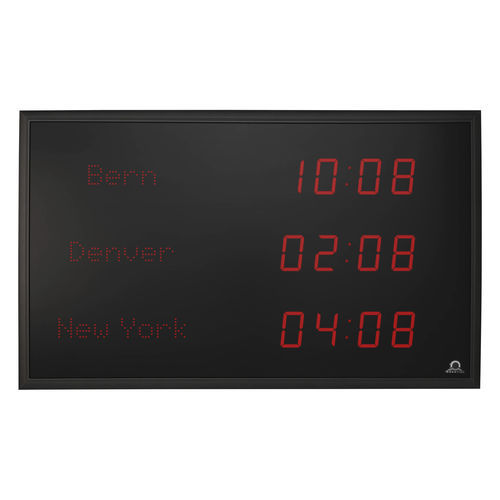 时区时钟 - TZI series - MOBATIME Swiss Time Systems - 数字 / LED / 室内