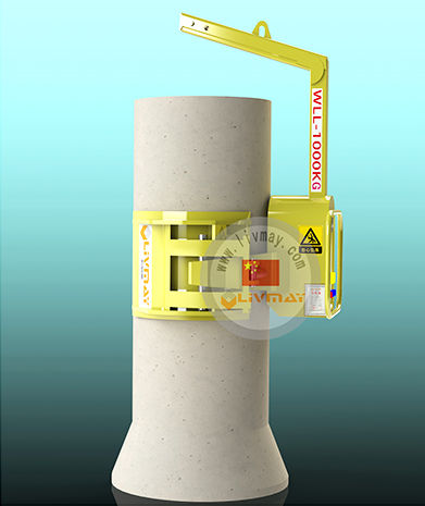混凝土管道提升翻转夹钳 - WLL - Shenzhen Liwumei Industrial Equipment Co.,Ltd. - 立式