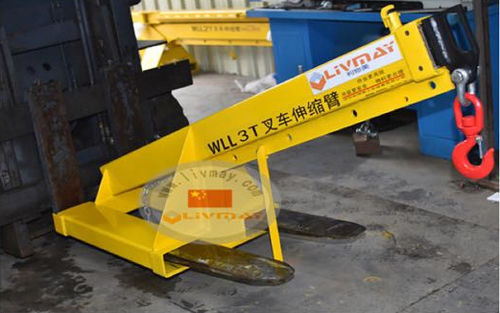 叉车旋臂起重机 - LC-D017 series - Shenzhen Liwumei Industrial Equipment Co.,Ltd. - 伸缩 / 提升