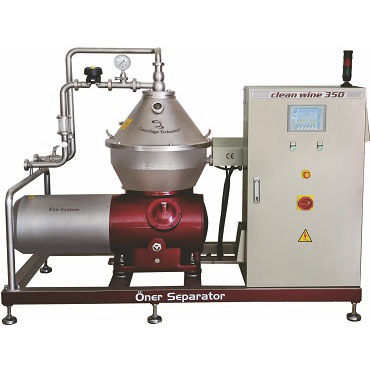红酒过滤器 - CLEAN WINE 450 - Oner Separator San. ve. Tic. Ltd. Sti. - 不锈钢 / 自动 / 双
