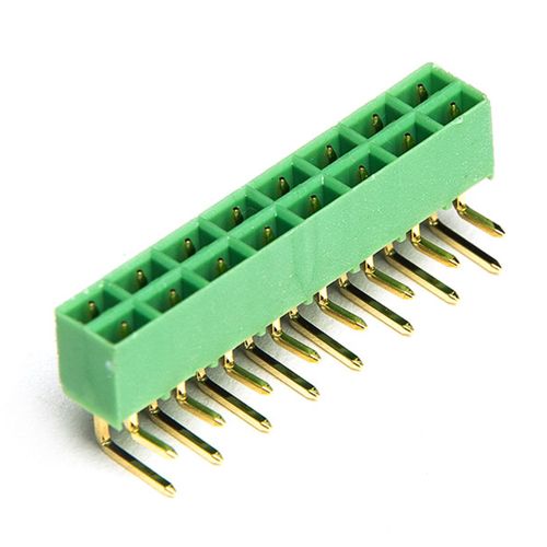 公端排针 - F80-1-3.81 - Dongguanshi Welink Electronic Technology Co.,Ltd - 双排 / 直角 / 3.81 mm (0.150")