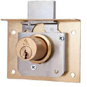 钥匙锁 - DL-07 - Ahram security group - 用于抽屉 / 用于木家具 / 黄铜