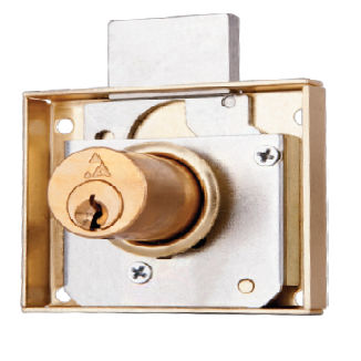 钥匙锁 - DL-02 - Ahram security group - 用于抽屉 / 用于木家具 / 黄铜