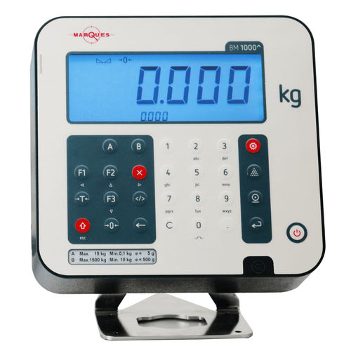 LCD显示屏称重仪表 - BM1000P TOP - Balancas Marques Jose Pimenta Marques Lda. - 台式 / RS-232 / 可编程