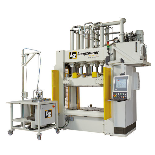 液压机 - 120T - Langzauner - RTM成形 / 用于合成材料 / 下行冲程